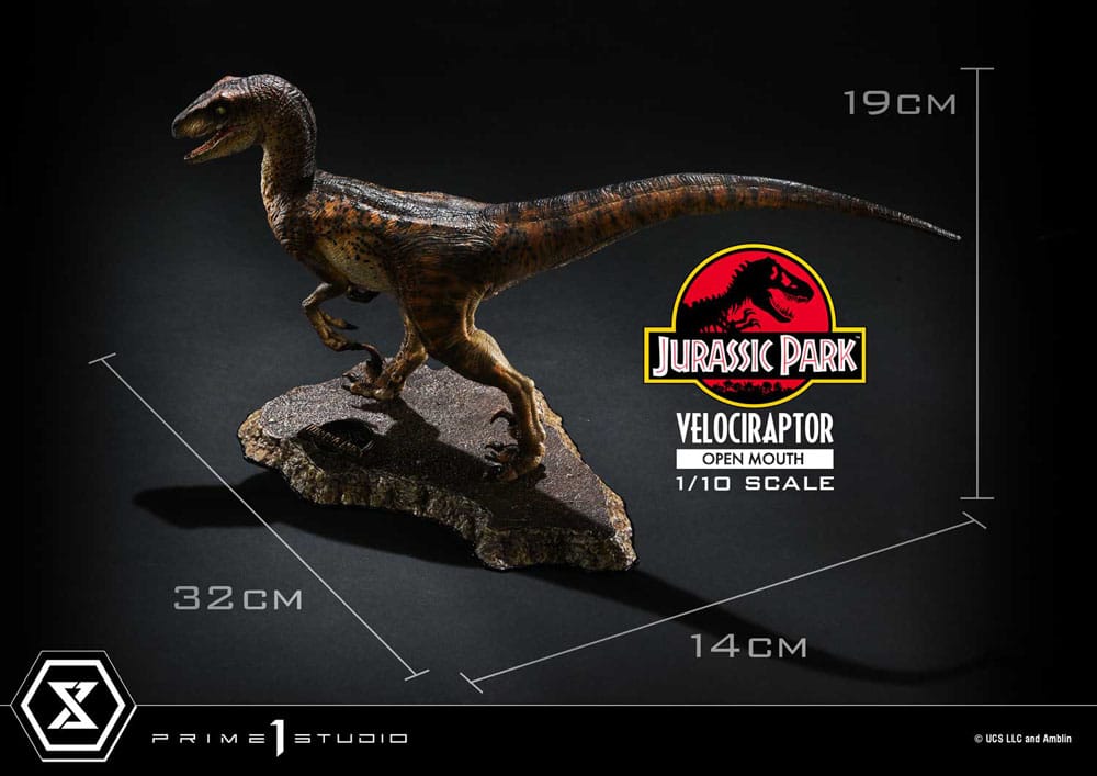 Jurassic Park Prime Collectibles Statue 1/10 Velociraptor Open Mouth 19 cm Image 6