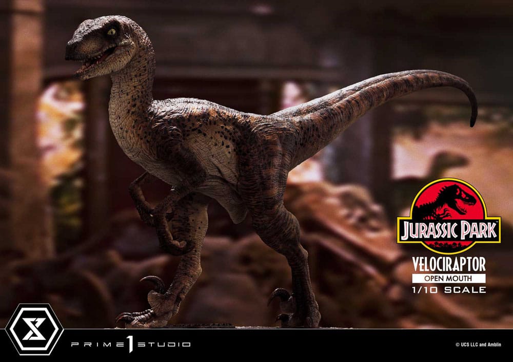 Jurassic Park Prime Collectibles Statue 1/10 Velociraptor Open Mouth 19 cm Image 11