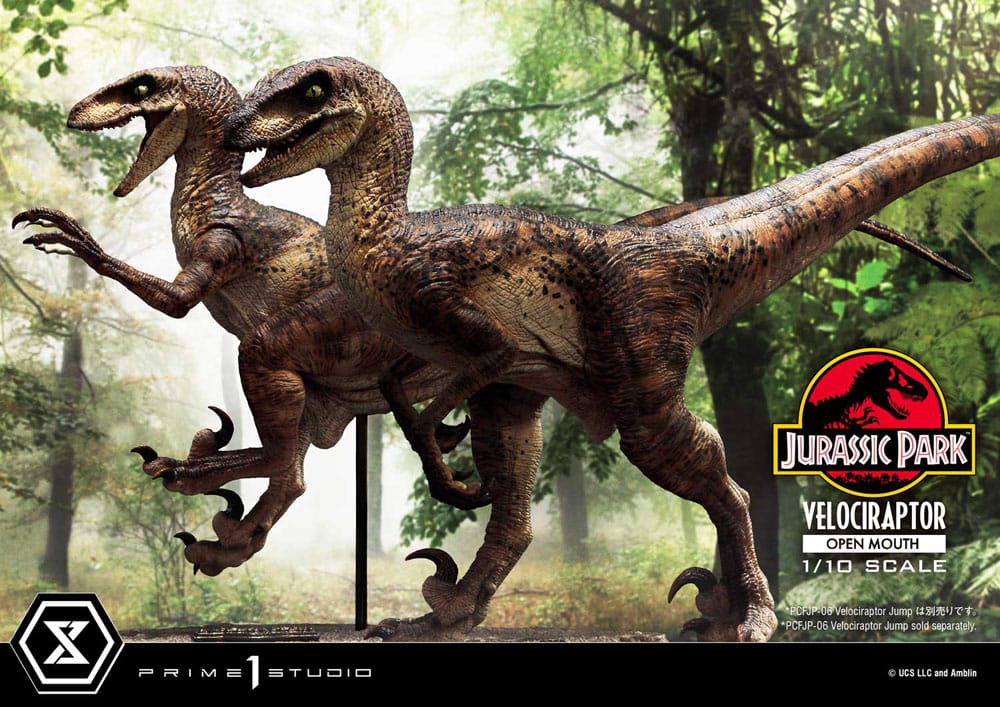Jurassic Park Prime Collectibles Statue 1/10 Velociraptor Open Mouth 19 cm Image 24
