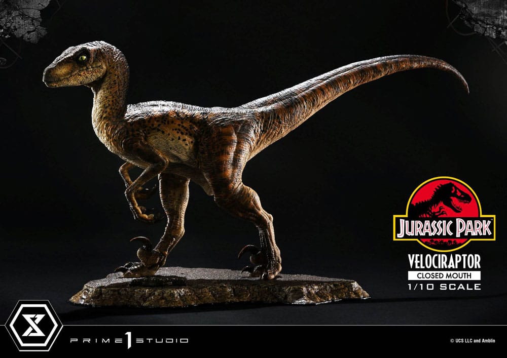 Jurassic Park Prime Collectibles Statue 1/10 Velociraptor Closed Mouth 19 cm Image 1