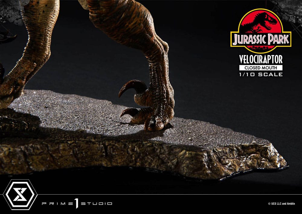 Jurassic Park Prime Collectibles Statue 1/10 Velociraptor Closed Mouth 19 cm Image 11