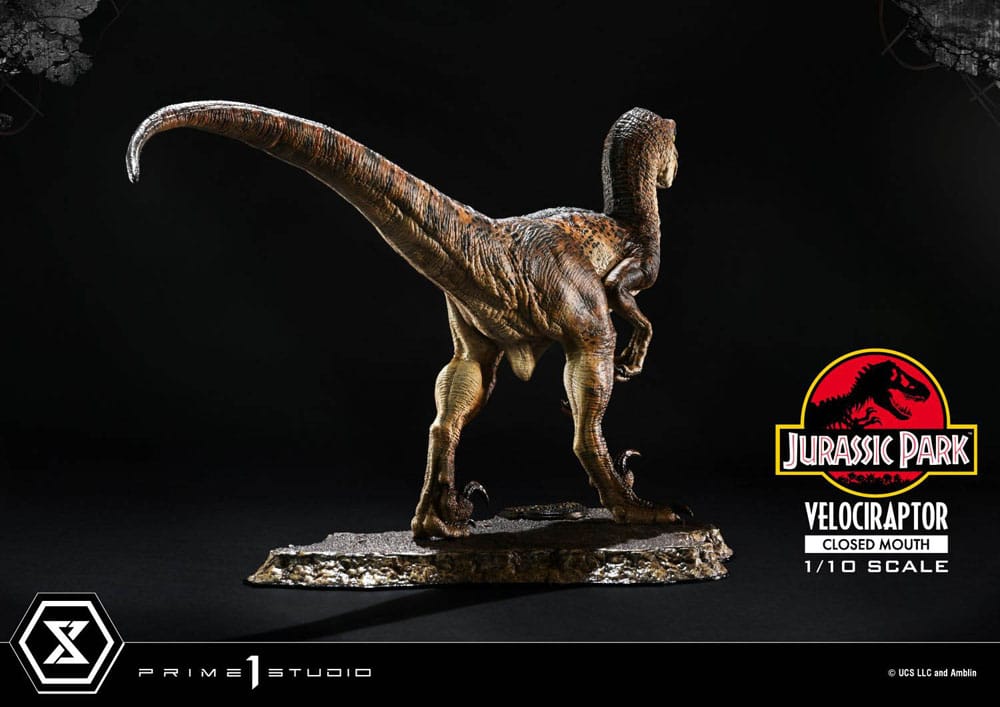 Jurassic Park Prime Collectibles Statue 1/10 Velociraptor Closed Mouth 19 cm Image 12