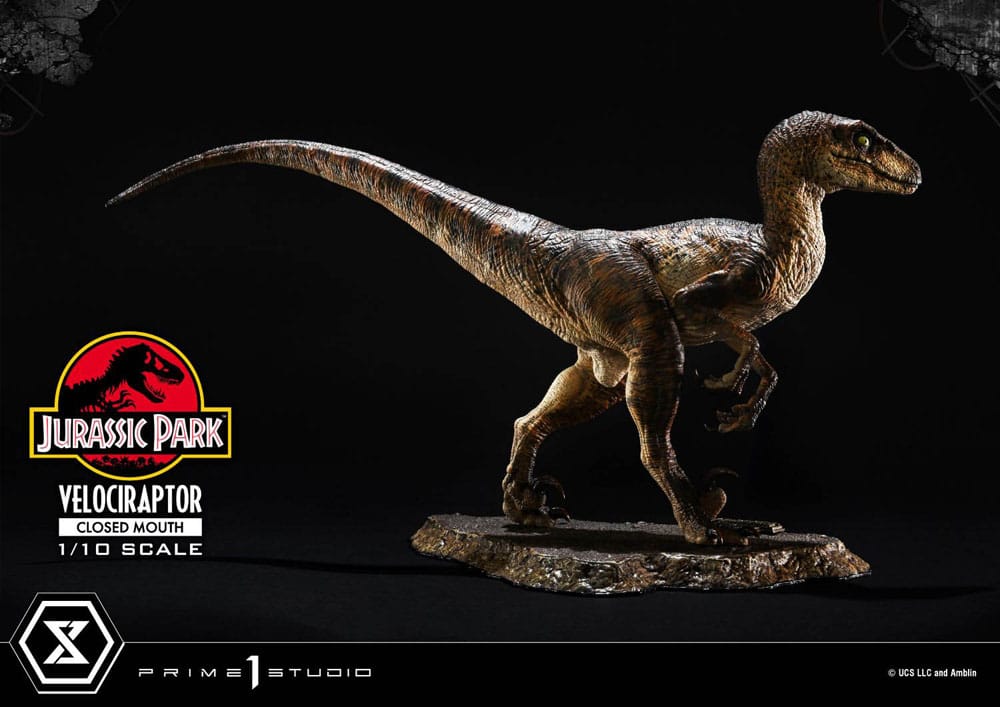 Jurassic Park Prime Collectibles Statue 1/10 Velociraptor Closed Mouth 19 cm Image 14