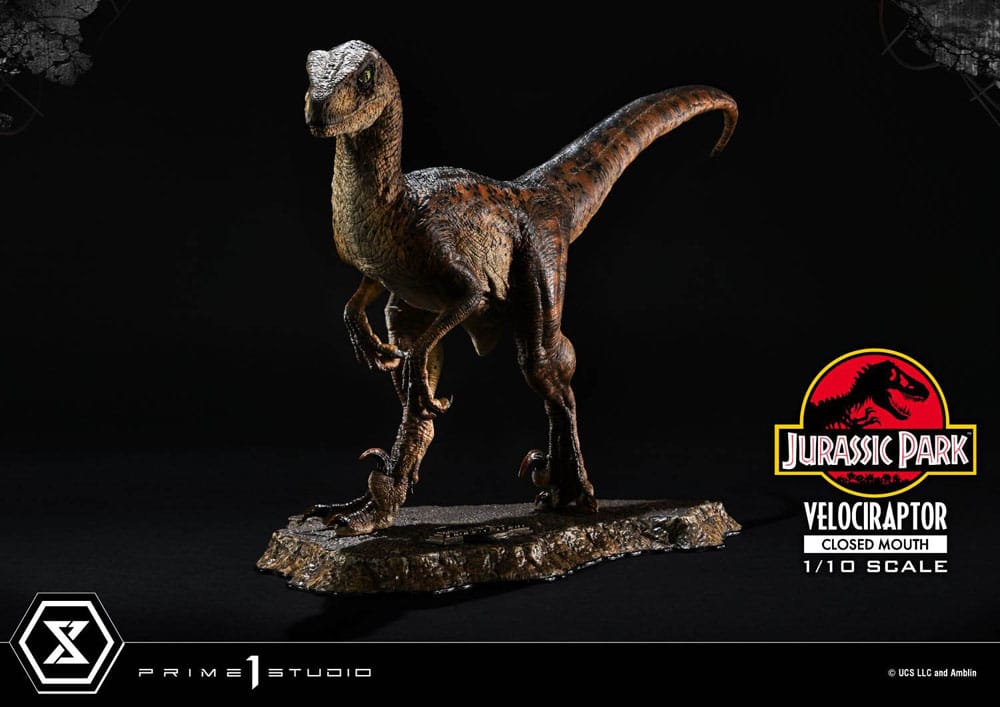Jurassic Park Prime Collectibles Statue 1/10 Velociraptor Closed Mouth 19 cm Image 16