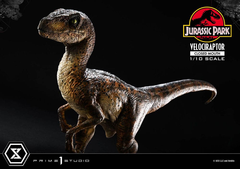 Jurassic Park Prime Collectibles Statue 1/10 Velociraptor Closed Mouth 19 cm Image 21
