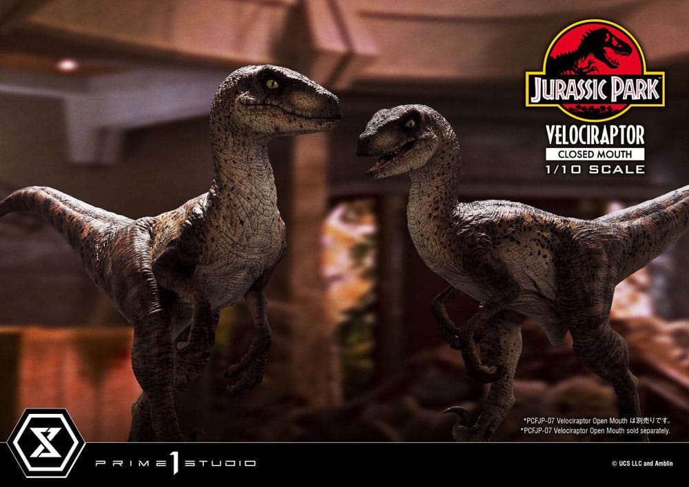 Jurassic Park Prime Collectibles Statue 1/10 Velociraptor Closed Mouth 19 cm Image 23