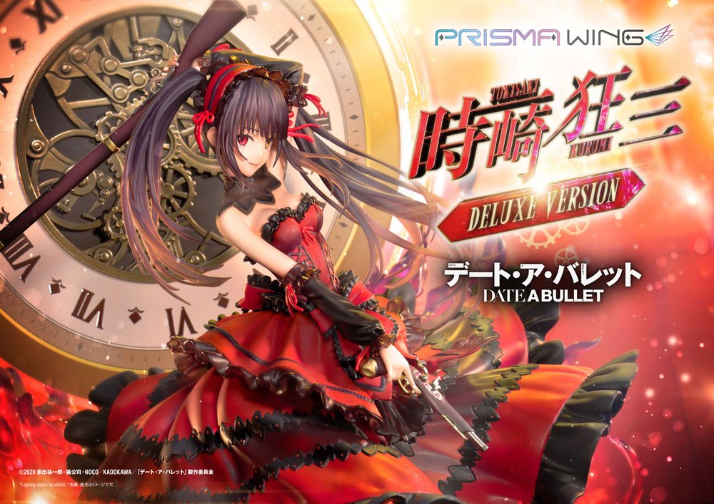 Date A Live Fragment: Date A Bullet Prisma Wing PVC Statue 1/7 Kurumi Tokisaki Deluxe Version 37 cm Image 2