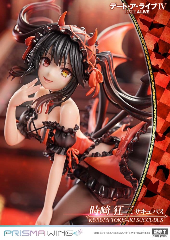 Date A Live Prisma Wing PVC Statue 1/7 Kurumi Tokisaki succubus 25 cm Image 4