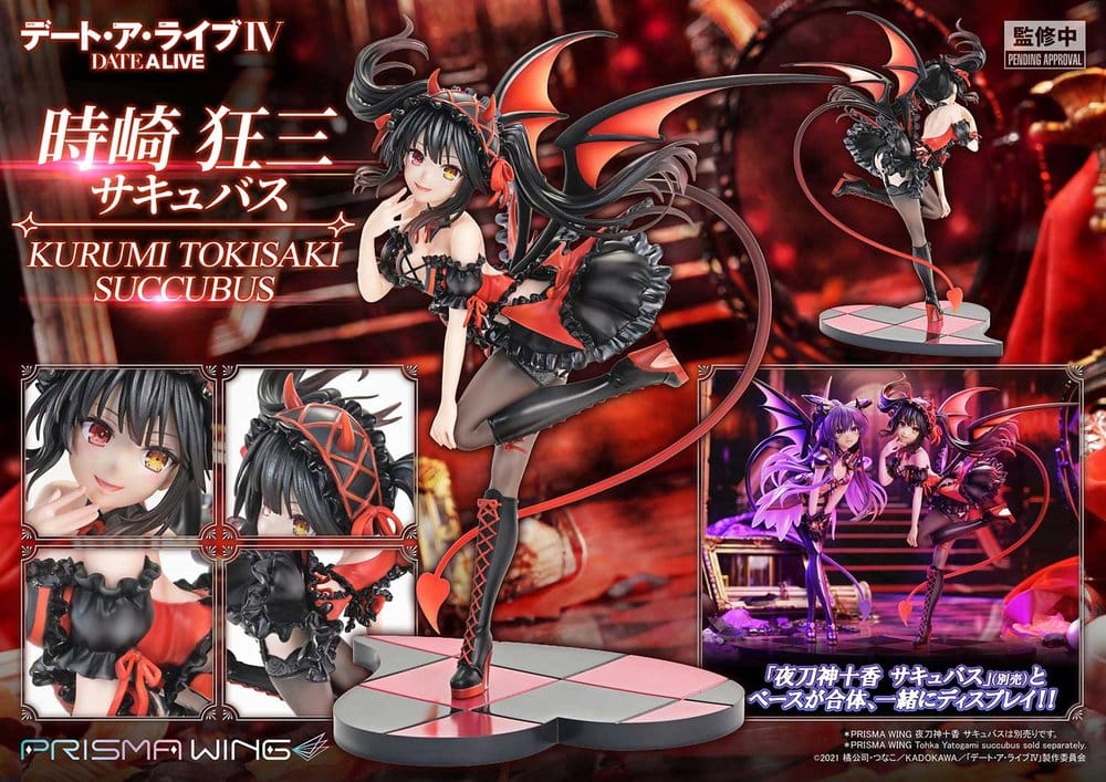 Date A Live Prisma Wing PVC Statue 1/7 Kurumi Tokisaki succubus 25 cm Image 6