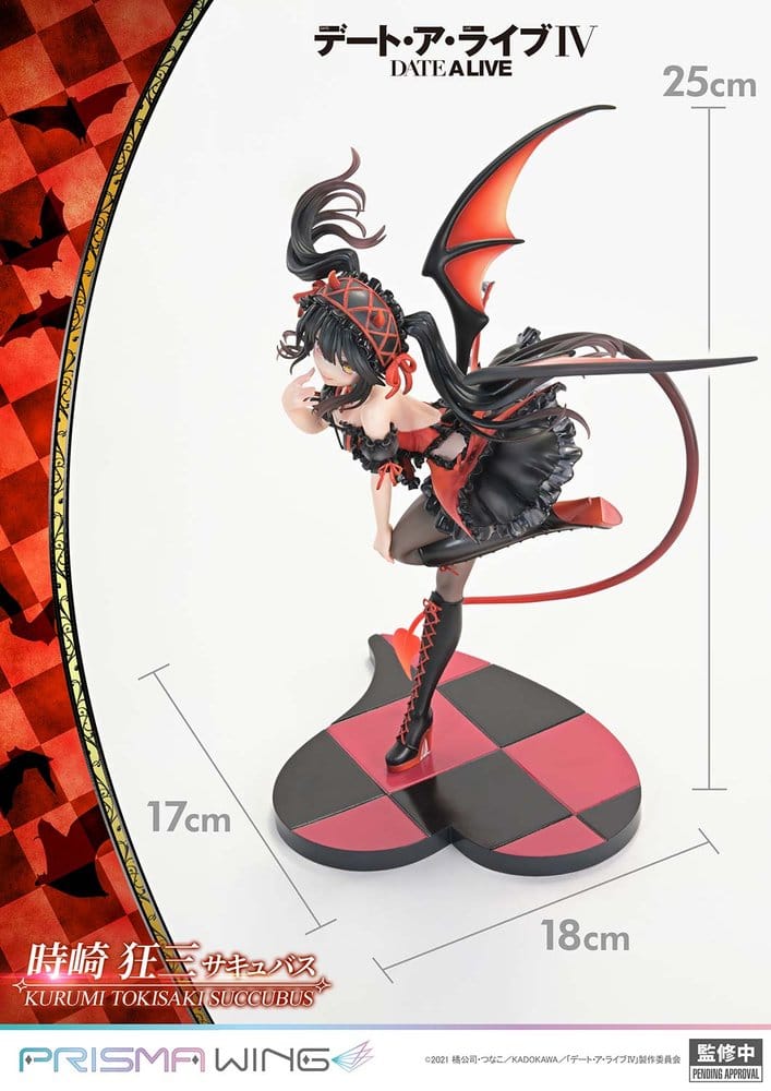 Date A Live Prisma Wing PVC Statue 1/7 Kurumi Tokisaki succubus 25 cm Image 7