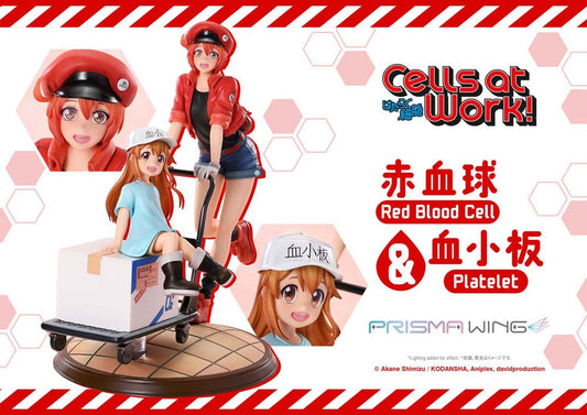 Cells at Work Prisma Wing PVC Statue Red Blood Cell & Platelet  26 cm Image 2