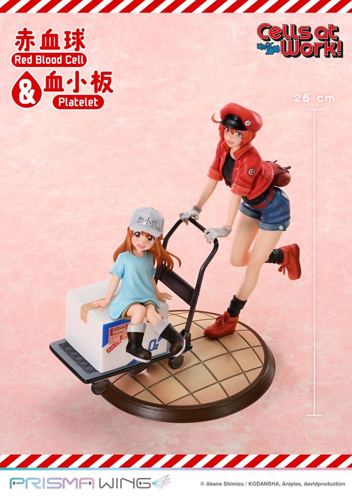 Cells at Work Prisma Wing PVC Statue Red Blood Cell & Platelet  26 cm Image 4