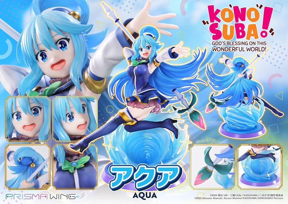 Konusuba - God's blessing on this wonderful world! Prisma Wing PVC Statue 1/7 Aqua 24 cm Image 3