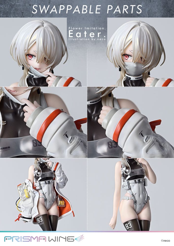 Flower Imitation Prisma Wing PVC Statue 1/7 Eater Illustration by neco 32 cm Image 4