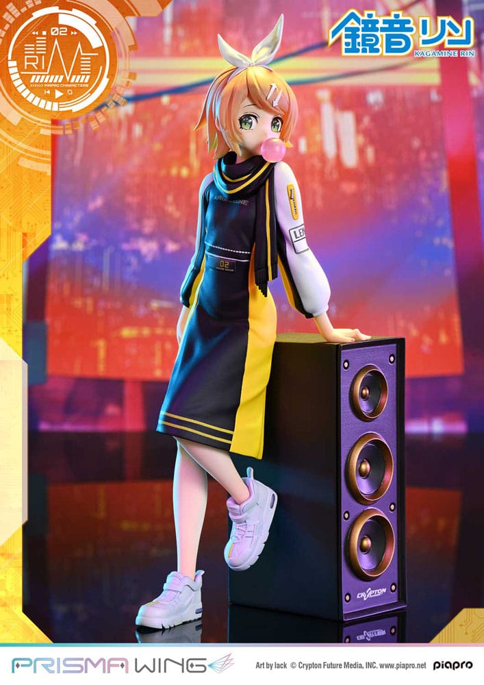 Vocaloid Piapro Characters Prisma Wing PVC Statue 1/7 Kagamine Rin (Art by lack) 21 cm Image 9