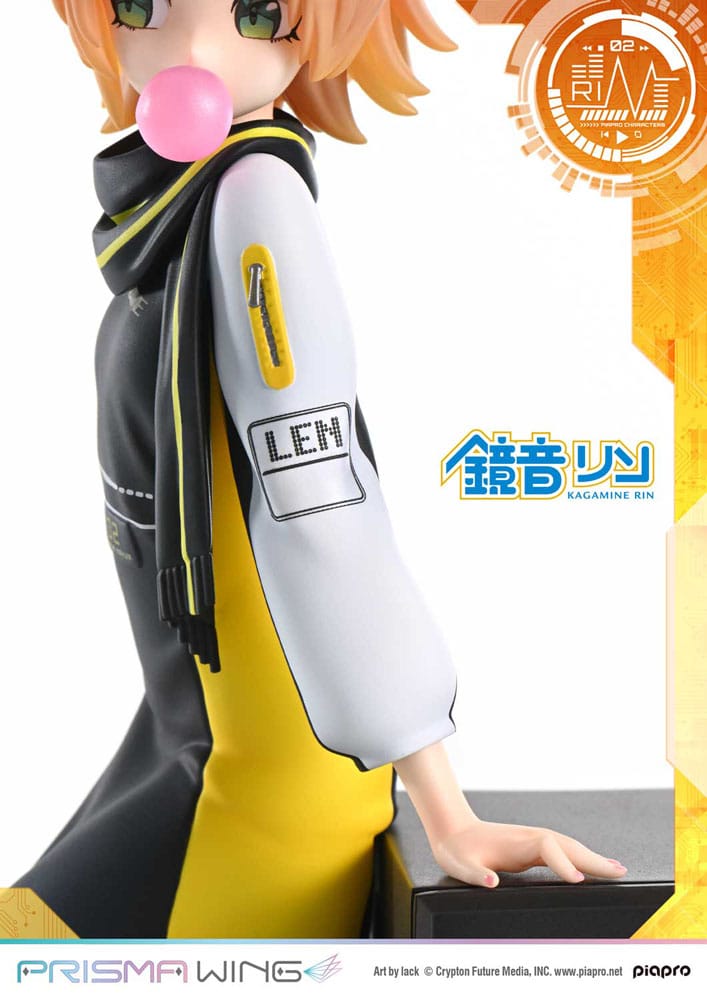 Vocaloid Piapro Characters Prisma Wing PVC Statue 1/7 Kagamine Rin (Art by lack) 21 cm Image 22
