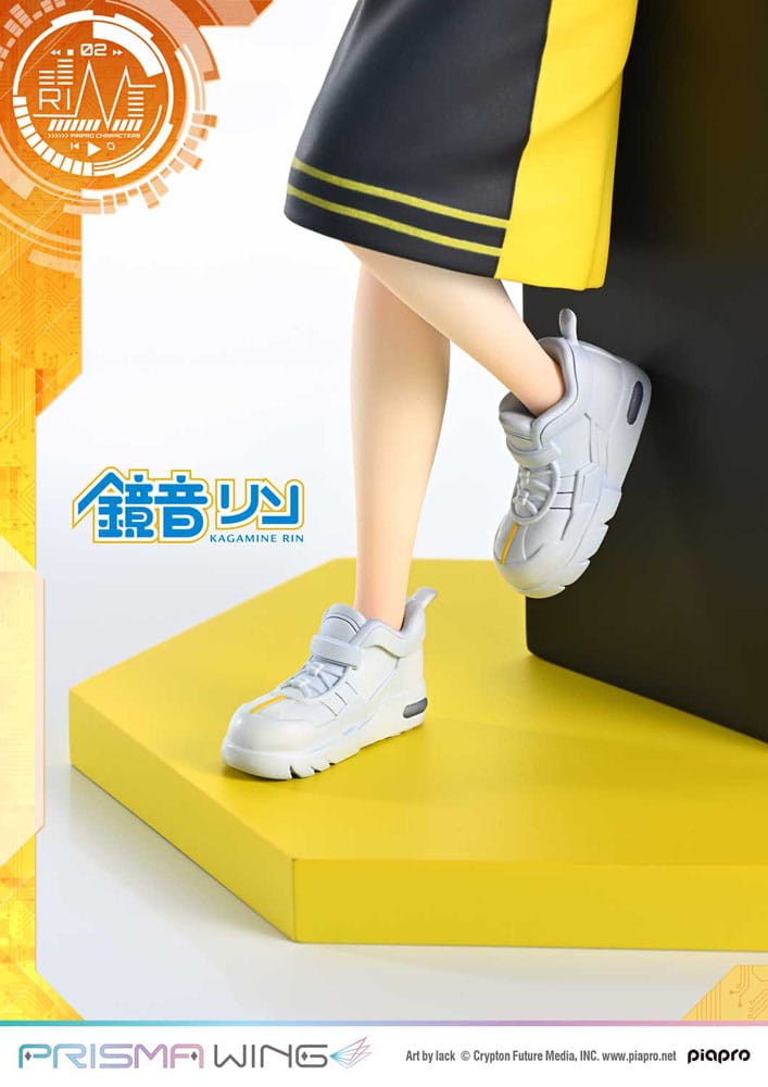 Vocaloid Piapro Characters Prisma Wing PVC Statue 1/7 Kagamine Rin (Art by lack) 21 cm Image 23