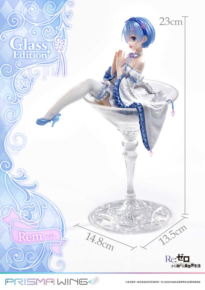 Re:Zero - Starting Life in Another World Prisma Wing PVC Statue 1/7 Rem Glass Edition 23 cm Image 3