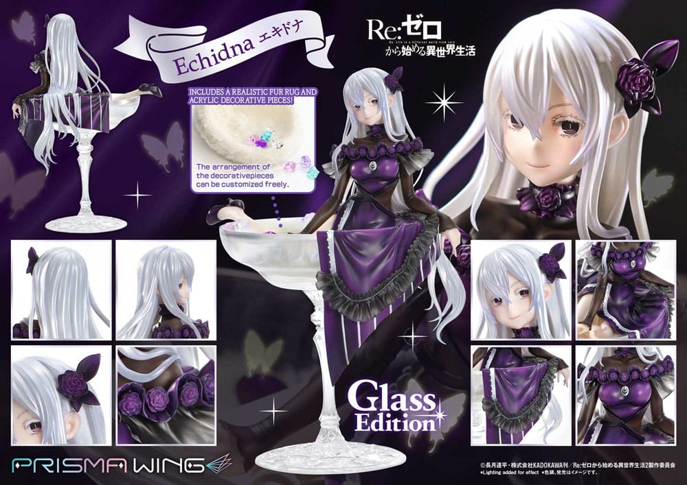 Re:ZERO Starting Life in Another World Prisma Wing PVC Statue 1/7 Echidna Glass Edition 24 cm Image 2