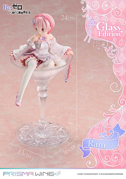 Re:ZERO Starting Life in Another World Prisma Wing PVC Statue 1/7 Ram Glass Edition 24 cm Image 6