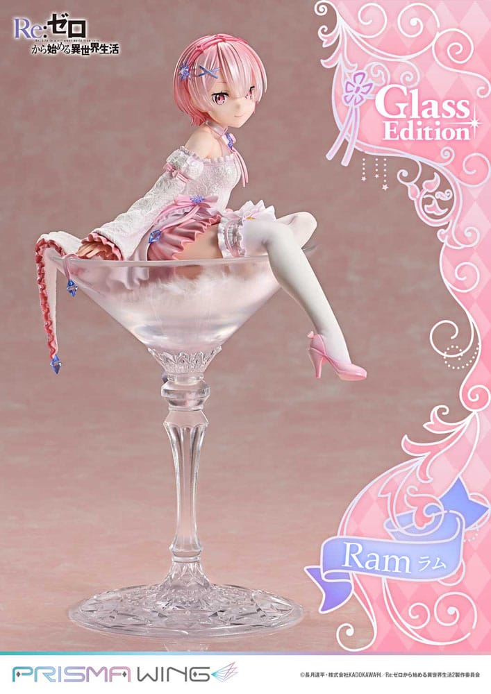 Re:ZERO Starting Life in Another World Prisma Wing PVC Statue 1/7 Ram Glass Edition 24 cm Image 7