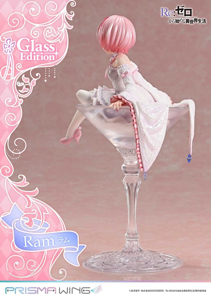 Re:ZERO Starting Life in Another World Prisma Wing PVC Statue 1/7 Ram Glass Edition 24 cm Image 8