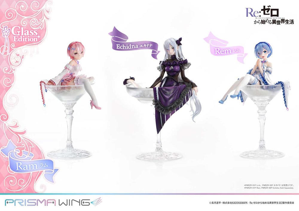 Re:ZERO Starting Life in Another World Prisma Wing PVC Statue 1/7 Ram Glass Edition 24 cm Image 9