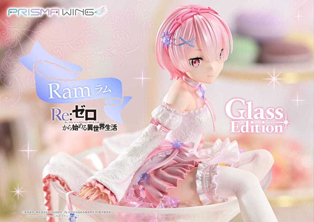 Re:ZERO Starting Life in Another World Prisma Wing PVC Statue 1/7 Ram Glass Edition 24 cm Image 10