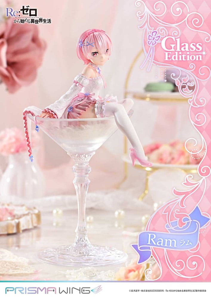 Re:ZERO Starting Life in Another World Prisma Wing PVC Statue 1/7 Ram Glass Edition 24 cm Image 11