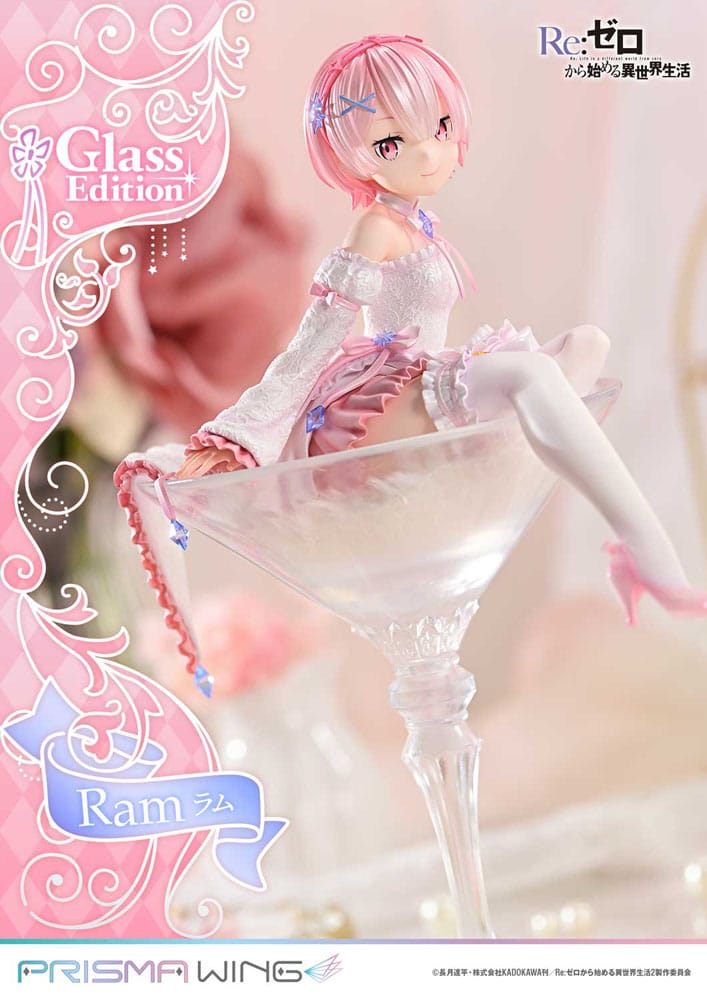 Re:ZERO Starting Life in Another World Prisma Wing PVC Statue 1/7 Ram Glass Edition 24 cm Image 12