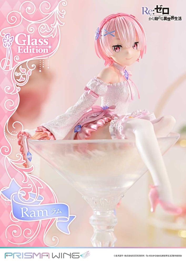 Re:ZERO Starting Life in Another World Prisma Wing PVC Statue 1/7 Ram Glass Edition 24 cm Image 13