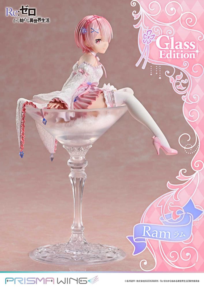 Re:ZERO Starting Life in Another World Prisma Wing PVC Statue 1/7 Ram Glass Edition 24 cm Image 16