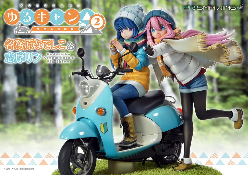 Laid-Back Camp Prisma Wing PVC Statue 1/7 Nadeshiko Kagamihara & Rin Shima 24 cm Image 3