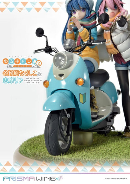 Laid-Back Camp Prisma Wing PVC Statue 1/7 Nadeshiko Kagamihara & Rin Shima 24 cm Image 4