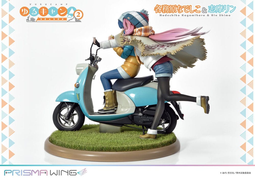 Laid-Back Camp Prisma Wing PVC Statue 1/7 Nadeshiko Kagamihara & Rin Shima 24 cm Image 6