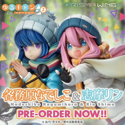 Laid-Back Camp Prisma Wing PVC Statue 1/7 Nadeshiko Kagamihara & Rin Shima 24 cm Image 13