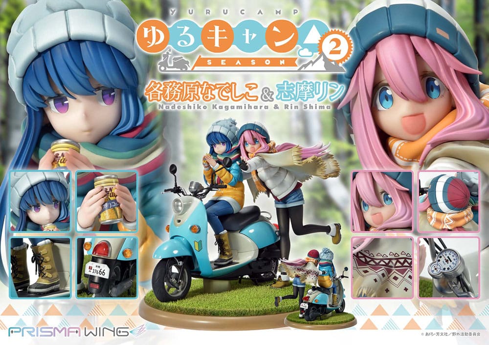 Laid-Back Camp Prisma Wing PVC Statue 1/7 Nadeshiko Kagamihara & Rin Shima 24 cm Image 14