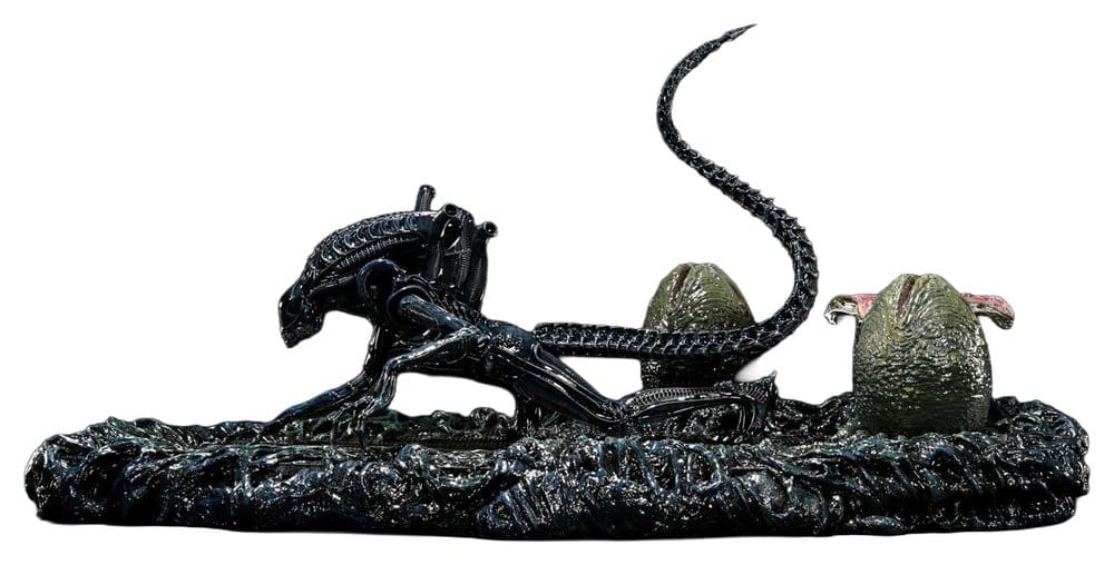 Aliens (Film) Ultimate Diorama Masterline Statue Warrior Xenomorph for Queen Alien 23 cm Image 1