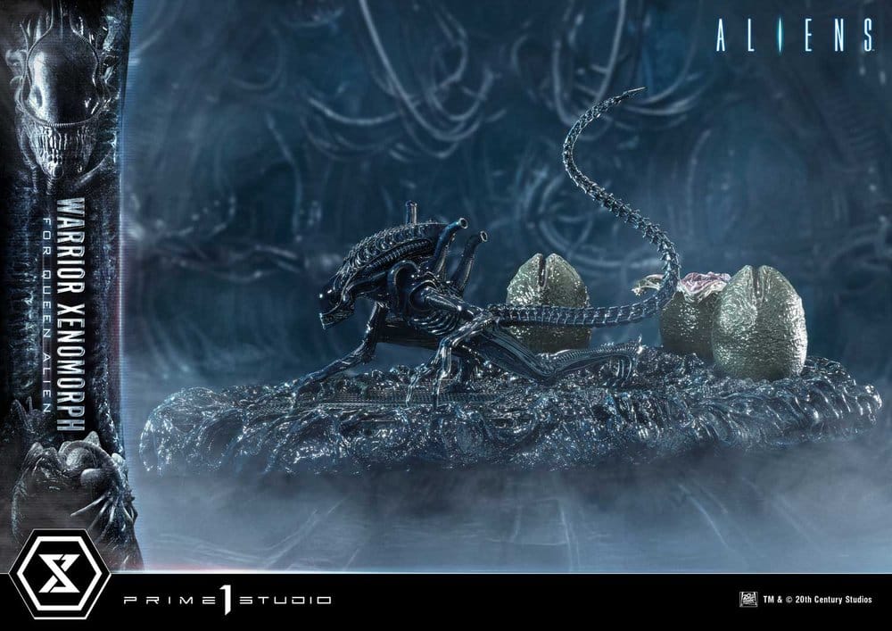 Aliens (Film) Ultimate Diorama Masterline Statue Warrior Xenomorph for Queen Alien 23 cm Image 3