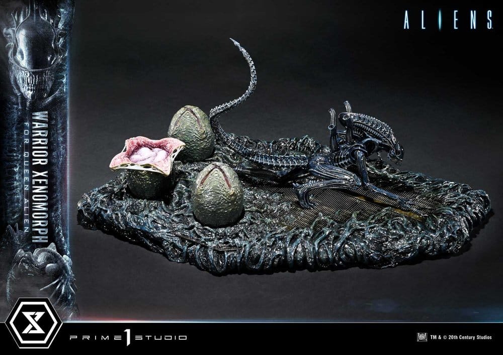 Aliens (Film) Ultimate Diorama Masterline Statue Warrior Xenomorph for Queen Alien 23 cm Image 10