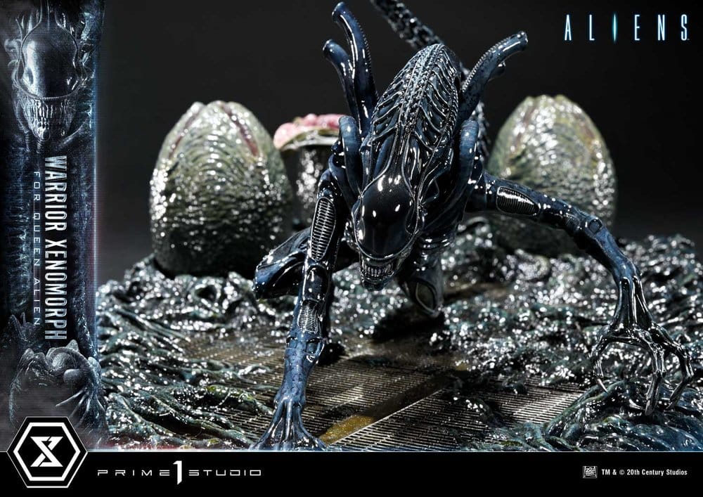 Aliens (Film) Ultimate Diorama Masterline Statue Warrior Xenomorph for Queen Alien 23 cm Image 11