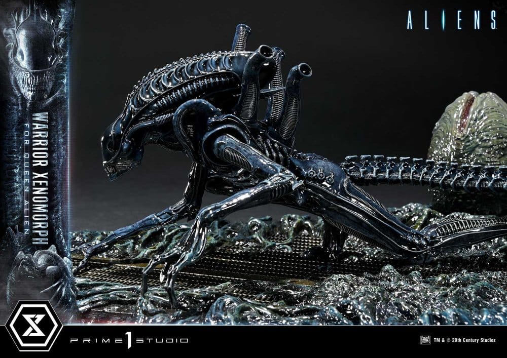 Aliens (Film) Ultimate Diorama Masterline Statue Warrior Xenomorph for Queen Alien 23 cm Image 12