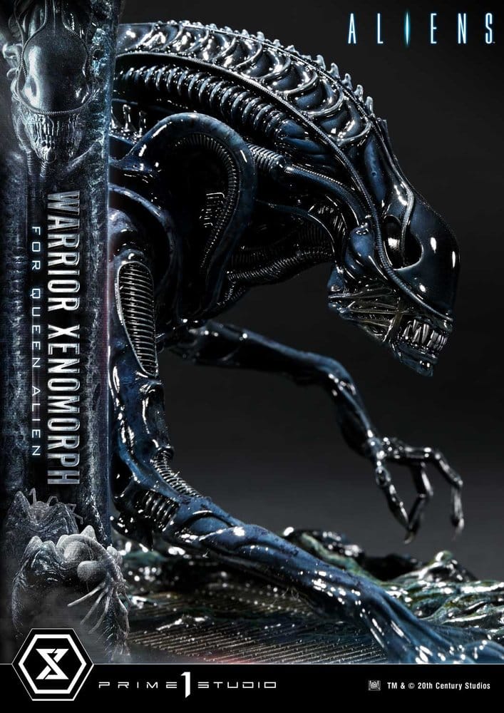 Aliens (Film) Ultimate Diorama Masterline Statue Warrior Xenomorph for Queen Alien 23 cm Image 19