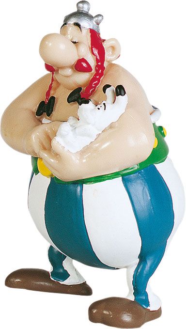 Asterix Figur Obelix mit Idefix 8 cm Image