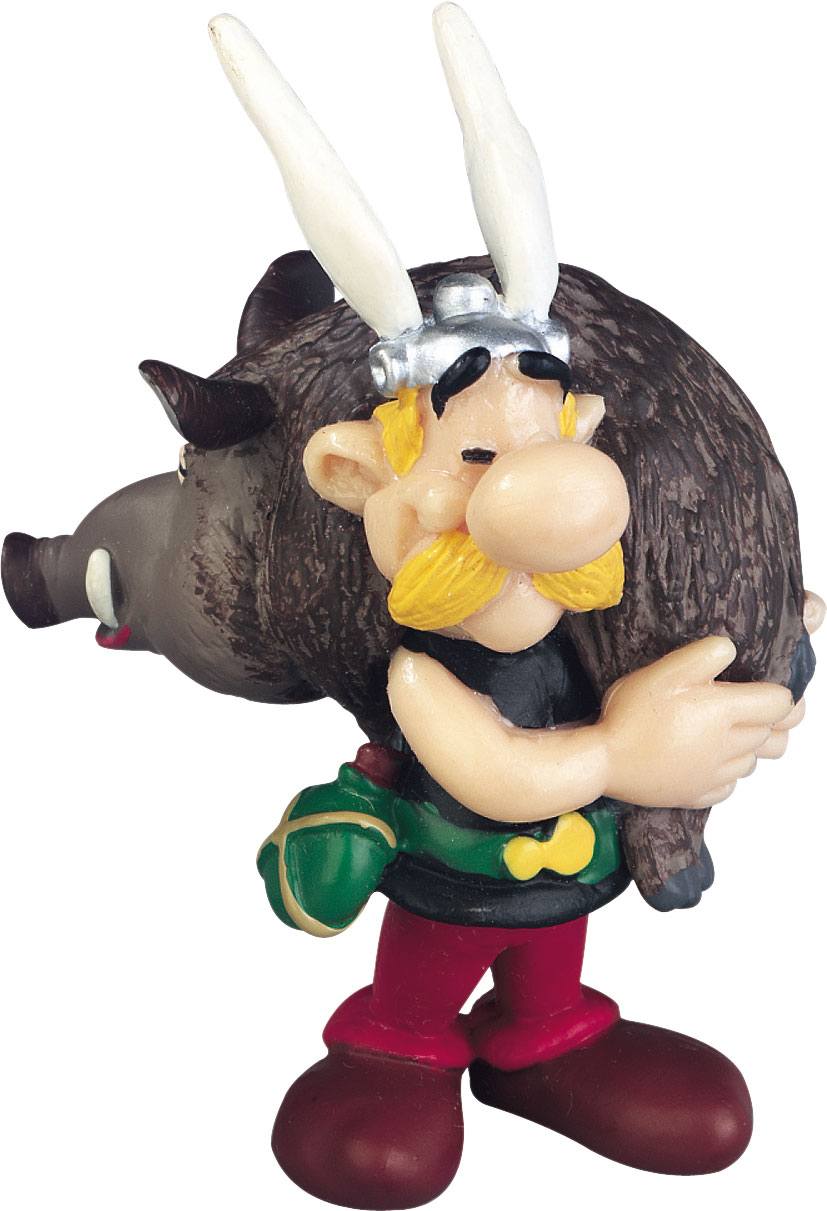 Asterix Figur Asterix mit Wildschwein 6 cm Image