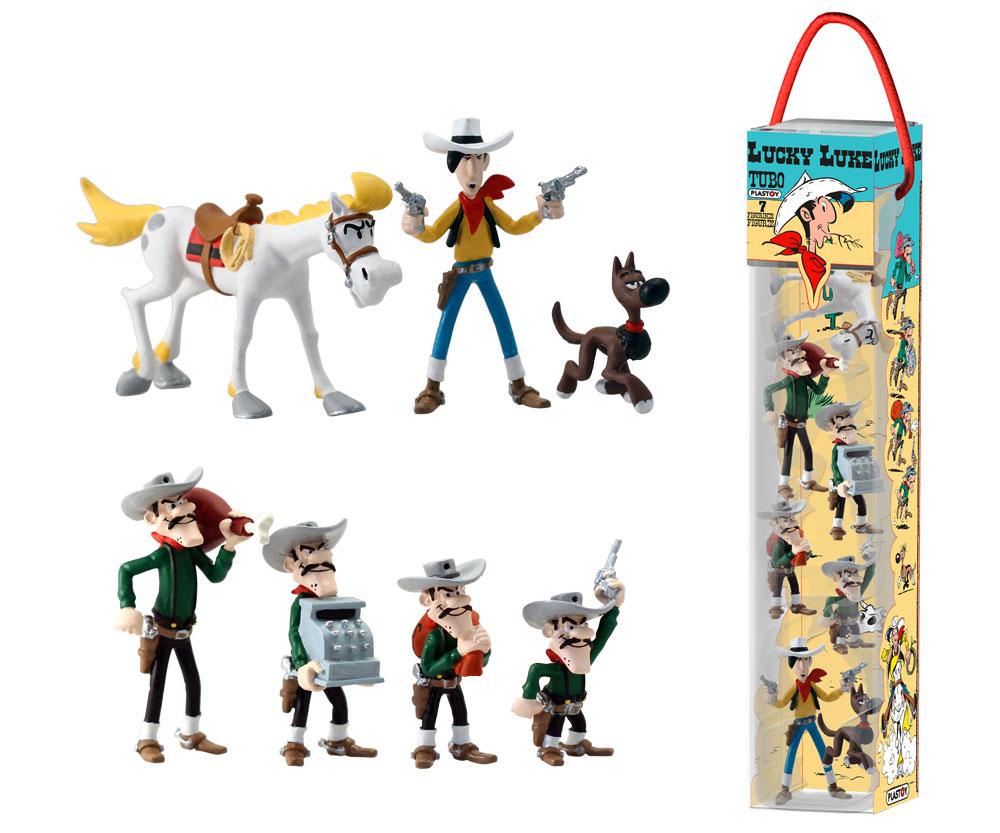 Lucky Luke Minifiguren 7er-Set Characters 4 - 10 cm Image