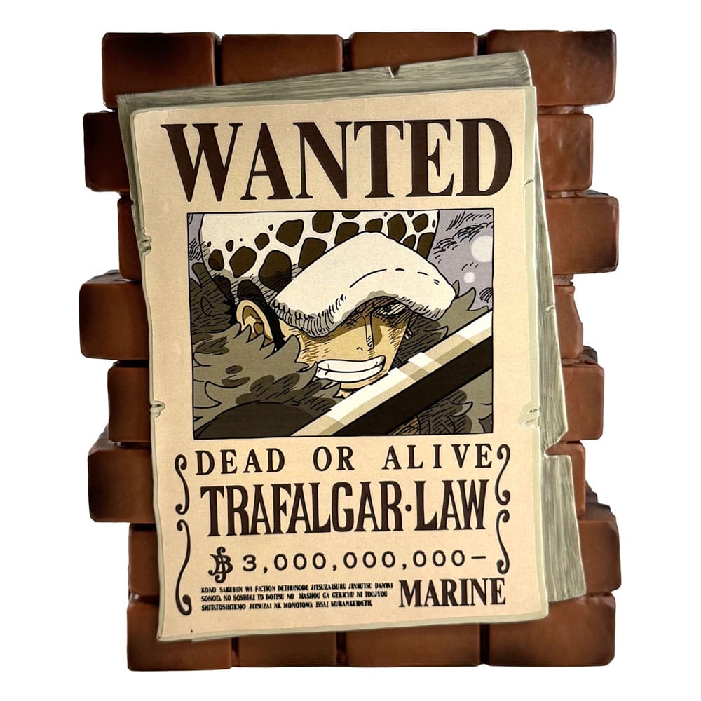 One Piece Spardose Law Wanted Image 1