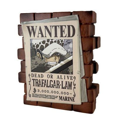 One Piece Spardose Law Wanted Image 3
