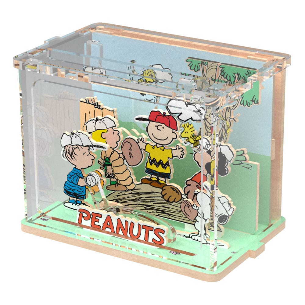 Die Peanuts Puremind DIY Bauset Mini Scene Baseball Time Image 4