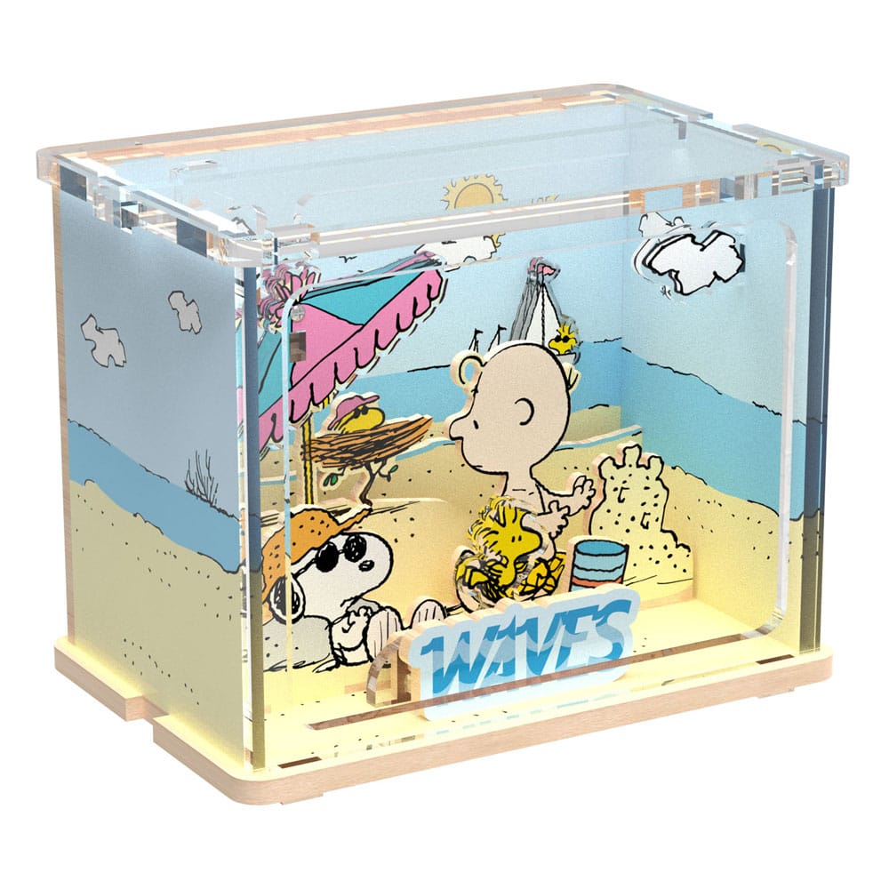 Die Peanuts Puremind DIY Bauset Mini Scene Chilling at the Beach Image 1